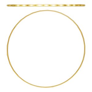 7.5" 1.3mm Hammered Wire Stacking Bangle