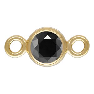 3.0mm Black 3A CZ Bezel Connector