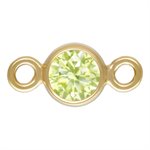 3.0mm Lime 3A CZ Bezel Connector