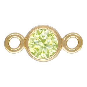 3.0mm Lime 3A CZ Bezel Connector