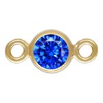 3.0mm Sapphire 3A CZ Bezel Connector