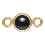 3.0mm Imitation Cab Black Onyx Bzl Connector