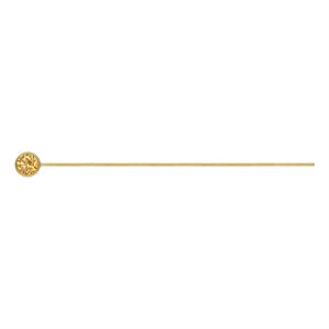 3.0mm Champagne 3A CZ Bezel Headpin