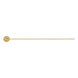 3.0mm Champagne 3A CZ Bezel Headpin