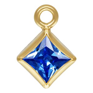 3.0mm Sapphire 3A CZ Square Bezel Drop