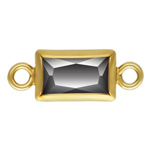 3.0x5.0mm Black 3A CZ Rectangle Bezel Connector