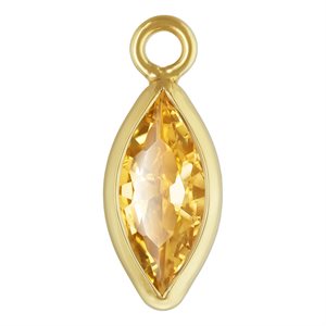 3.0x6.0mm Champagne 3A CZ Marquise Bezel Drop