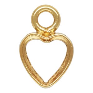 3.0mm Heart Bezel Drop