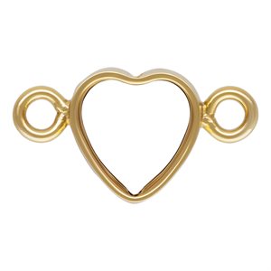 4.0mm Horizontal Heart Bezel Connector