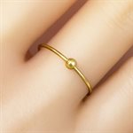 1.0mm Spinner Ring w / 3.0mm Bead Size 6