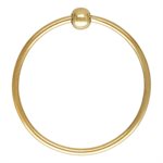 1.0mm Spinner Ring w / 3.0mm Bead Size 7