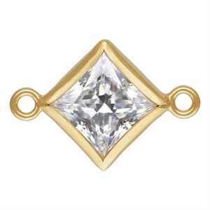 5.0mm White 3A CZ Square Bezel Connector