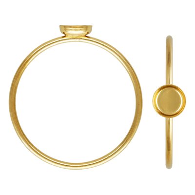 4mm Bezel Cup Stacking Ring Size 7 4mm Bezel Cup Stacking Ring Size 7