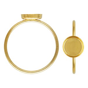 6mm Bezel Cup Stacking Ring Size 5