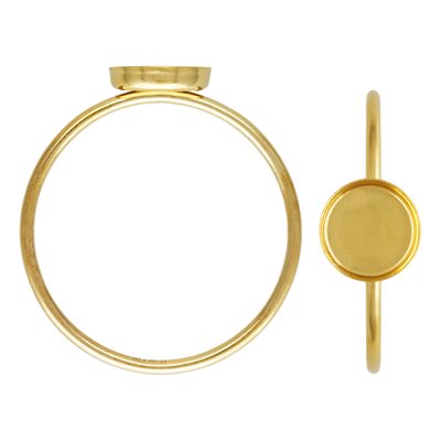 6mm Bezel Cup Stacking Ring Size 7 6mm Bezel Cup Stacking Ring Size 7