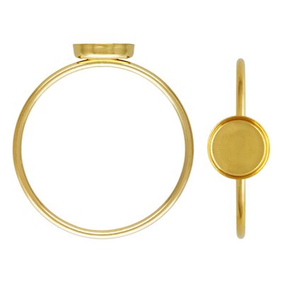 6mm Bezel Cup Stacking Ring Size 8 6mm Bezel Cup Stacking Ring Size 8