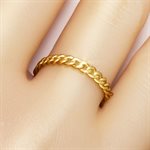 2.9mm Curb Chain Ring Size 6-7