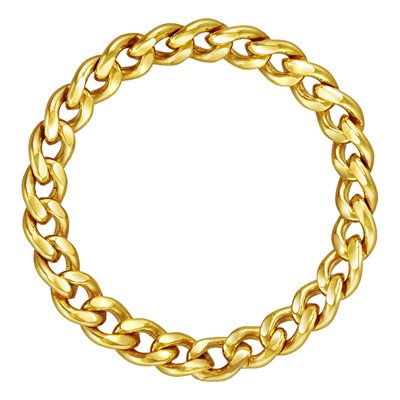 2.9mm Curb Chain Ring Size 6.5-7.5