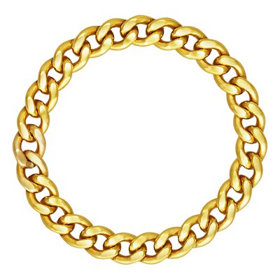 2.9mm Curb Chain Ring Size 7.5-8.5