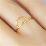 5mm Single Arch Ring (1mm Wire) Size 4