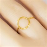10mm Open Circle Ring (1mm Wire) Size 10