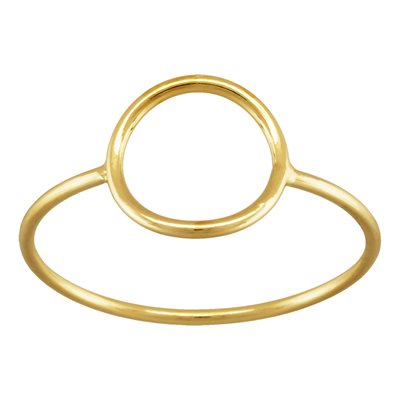 10mm Open Circle Ring (1mm Wire) Size 9