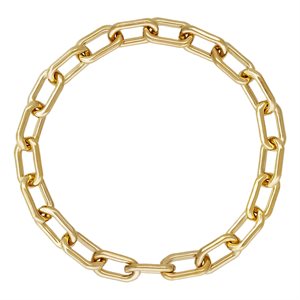 2.4mm Paperclip Chain Ring Size 6.75-7.75