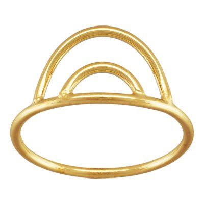 6.2mm Double Arch Ring (1mm Wire) Size 3