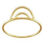6.2mm Double Arch Ring (1mm Wire) Size 9