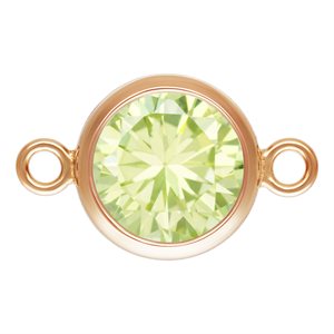 6.0mm Lime 3A CZ Bezel Connector
