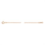 16" 1.7mm Cable Chain Spring Ring