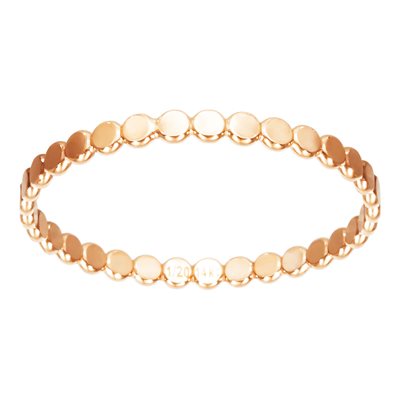 1.8mm Flat Beaded Ring US Ring Size 7 1.8mm Flat Beaded Ring US Ring Size 7