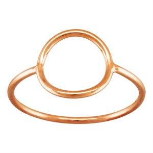10mm Open Circle Ring (1mm Wire) Size 6