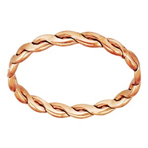 2.4mm Woven Ring Size 6