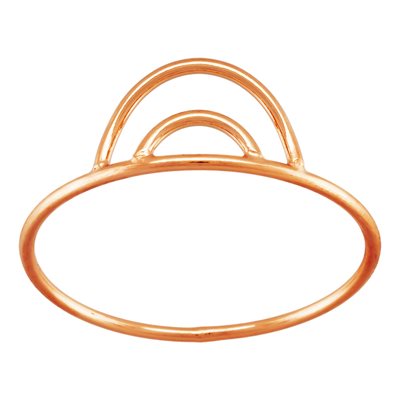 6.2mm Double Arch Ring (1mm Wire) Size 10