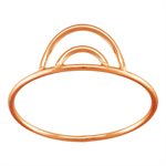 6.2mm Double Arch Ring (1mm Wire) Size 10