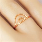 6.2mm Double Arch Ring (1mm Wire) Size 10