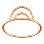 6.2mm Double Arch Ring (1mm Wire) Size 8