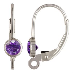 4.0mm Amethyst Bezel LB w / Ring AT