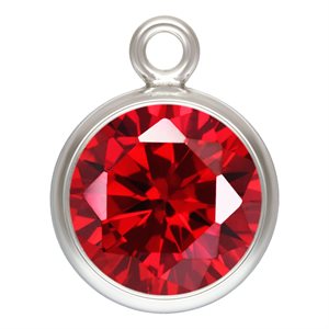 6.0mm Garnet 3A CZ Bezel Drop AT