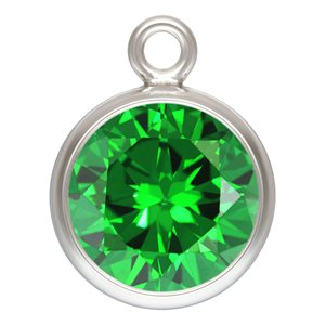 6.0mm Green 3A CZ Bezel Drop AT