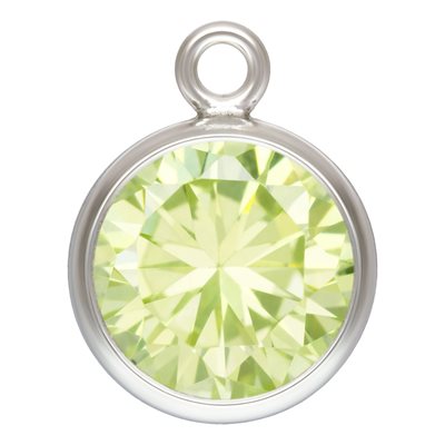 6.0mm Lime 3A CZ Bezel Drop AT 6.0mm Lime 3A CZ Bezel Drop AT