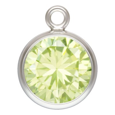 6.0mm Lime 3A CZ Bezel Drop AT