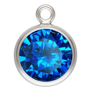 6.0mm Aqua Blue 3A CZ Bezel Drop AT