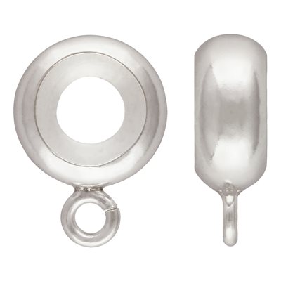 4.0mm Stopper Bead w / Ring (3.5x8.0mm) AT 4.0mm Stopper Bead w / Ring (3.5x8.0mm) AT