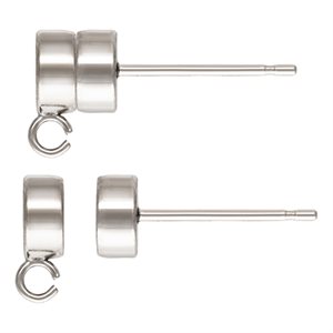 4.5mm Magnetic Post Earring w / Ring AT