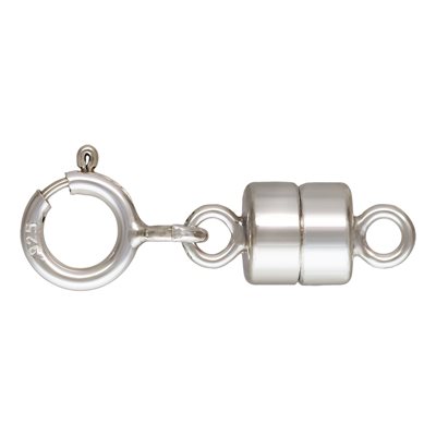 4.5mm Magnetic Clasp w / 5.0mm Spring Ring AT 4.5mm Magnetic Clasp w / 5.0mm Spring Ring AT