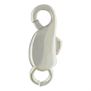 Medium Push Lock Clasp w / Ring (4.5x11.0mm)