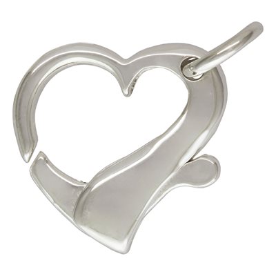 Heart Cast Clasp w / Ring SPAT (21.0x20.0mm)