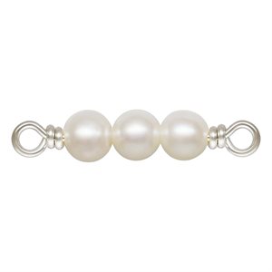 3.0mm 3 White Pearl Connector